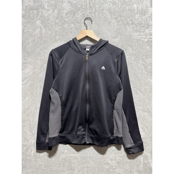 Nike ACG Tops - Nike ACG Zip Up Hoodie Size Womens Large 12-14 Fleece Two Tone Active Logo Y2K